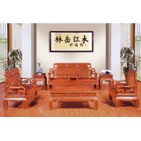 林岳紅木六合同春沙發