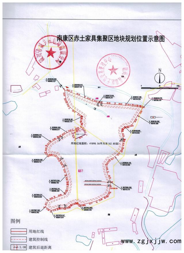 南康赤土家具集聚區(qū)地塊規(guī)劃位置示意圖