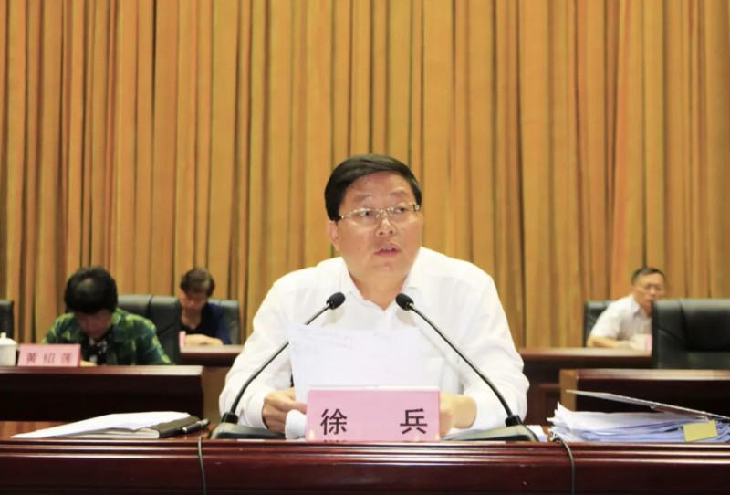 區委書記徐兵主持大會并講話
