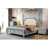 潤(rùn)潼新美式家具9003#大床（米白）