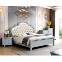 潤(rùn)潼新美式家具9001#大床（米白）