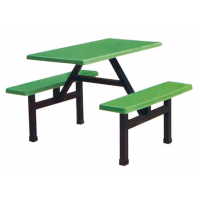 萬昌家具：四人位條凳餐桌W-37#