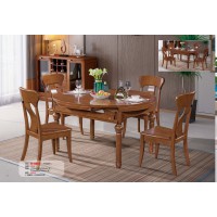 長城餐桌椅家具：餐臺H-860#（木軌跳臺）、餐椅183#