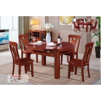 長城餐桌椅家具：餐臺H-819#（木軌跳臺）、餐椅131#