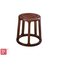 禺舍禪意新中式民宿家具：321白蠟木圓凳