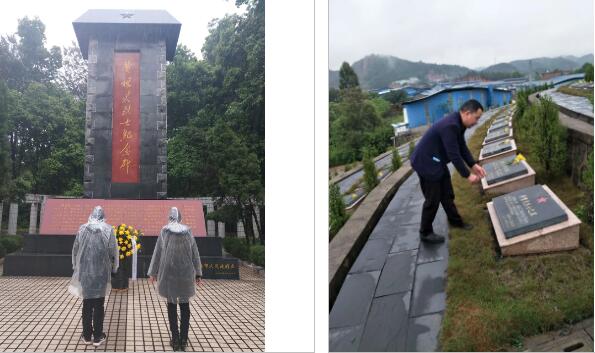 清明時節，南康家具行業退役軍人文明祭奠緬懷先烈