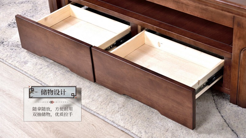 長(zhǎng)樂(lè)家具北美胡桃色橡膠木1909#沙發(fā)介紹9