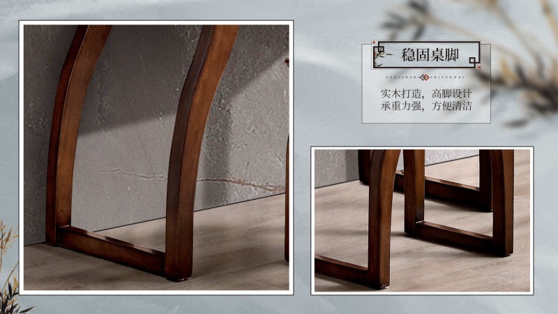 長樂家具北美胡桃色橡膠木1652#大床介紹18