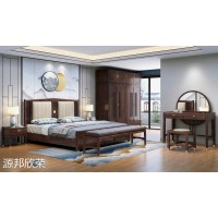 源邦欣榮極簡新中式家具，南康紅橡家具廠家，江西新中式北美紅橡套房招商