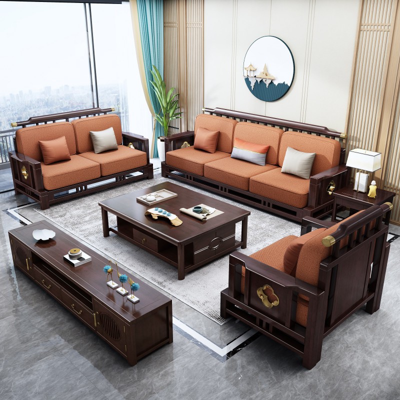 瑞聯(lián)新中式家具：810#厚墊高靠沙發(fā)