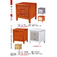 眾興床頭柜，南康床頭柜定制批發(fā)，江西胡桃色、海棠色、原木色、白色實(shí)木床頭柜廠家