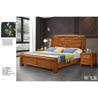 申飛龍家具，南康烏金木床、花梨色實木床，江西中式實木床生產廠家，飛龍家具公司