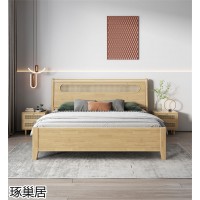 侘寂風編藤實木家具，南康侘寂風家具，民宿家具工程定制，江西琢巢居家具生產(chǎn)廠家