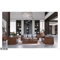 歌美家意式極簡家具，南康金絲胡桃木家具廠家，江西現代極簡胡桃木套房，港柏家具