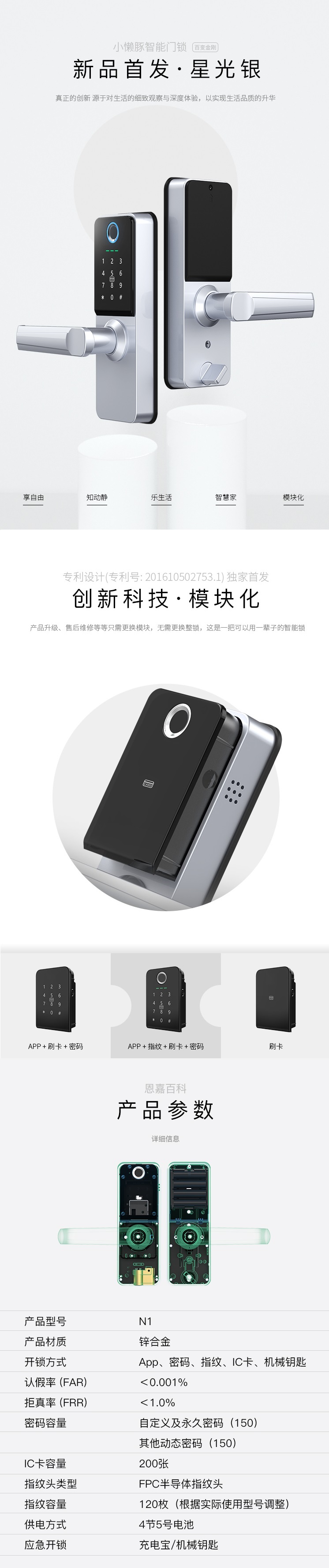 智能門鎖N1