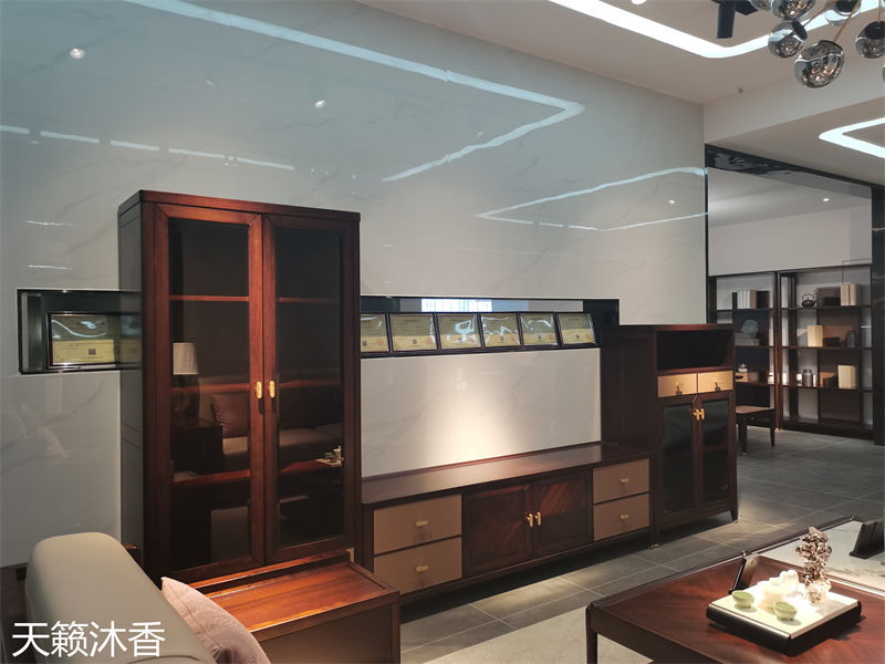 世紀(jì)豪軒·天籟沐香 蘭亭韻-悅系列時尚輕奢新中式風(fēng)格愛里古夷蘇木家具展廳實拍