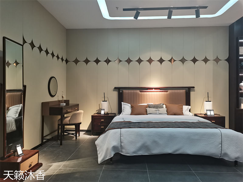 世紀(jì)豪軒·天籟沐香 蘭亭韻-悅系列時尚輕奢新中式風(fēng)格愛里古夷蘇木家具展廳實拍