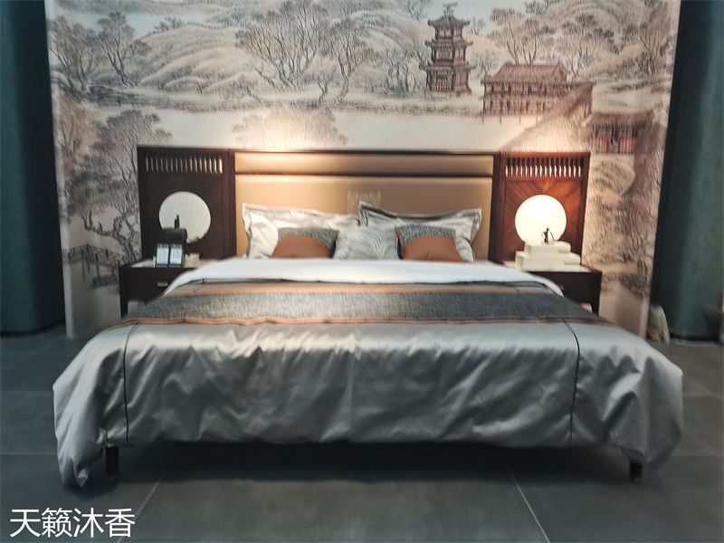 世紀(jì)豪軒·天籟沐香 蘭亭韻-悅系列時尚輕奢新中式風(fēng)格愛里古夷蘇木家具展廳實拍