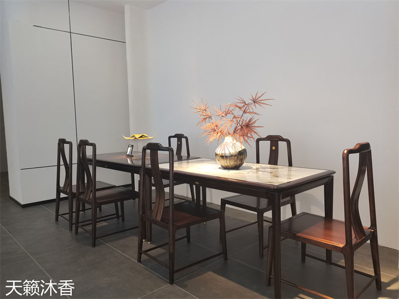 世紀(jì)豪軒·天籟沐香 蘭亭韻-悅系列時尚輕奢新中式風(fēng)格愛里古夷蘇木家具展廳實拍