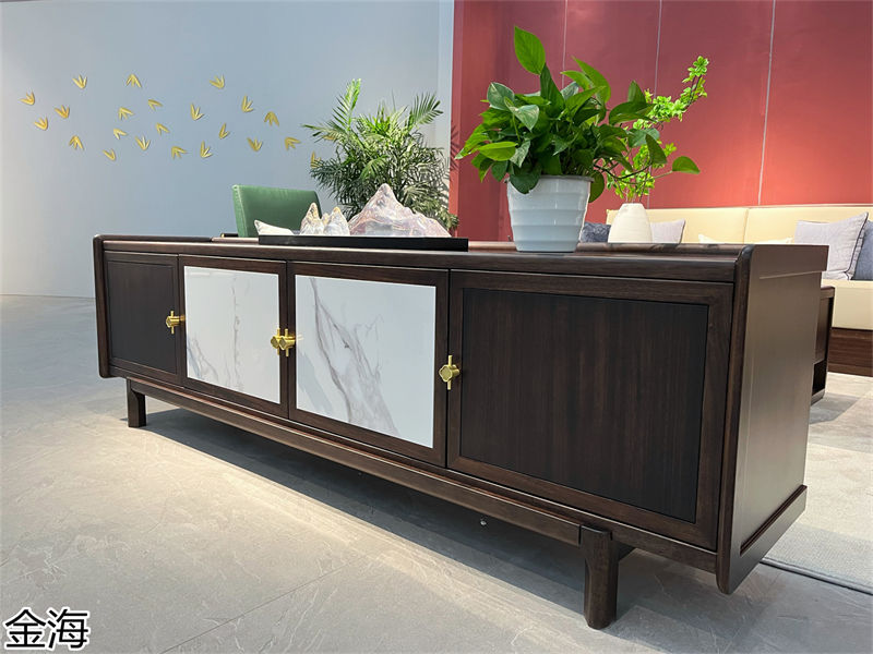 金海家具·云端 輕奢新中式黑胡桃家具產品實拍
