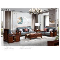 天子南美黑檀新中式家具，新中式實(shí)木家具，南美黑檀木套房，虔南世家家具廠家