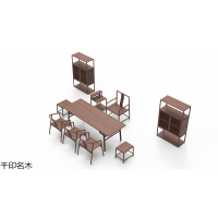 千印名木北美黑胡桃木家具,江西南康茶空間,別墅,民宿,書(shū)房,辦公室家具工程定制廠家