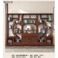 南康博古架，格木博古架、書柜，江西中式、新中式實木博古架，春韻牧堂家具廠家