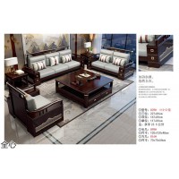 南康國潮新中式風格家具，江西新中式沙發、餐桌、床，全心家具，華可家具廠家