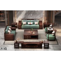 南康國(guó)潮新中式風(fēng)格家具，江西烏金木家具，木樽家具東奢系列烏金木套房生產(chǎn)廠(chǎng)家
