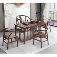 衛(wèi)府里新中式烏金木CT618-12茶臺(tái)、CY626圍椅、CY627月牙椅